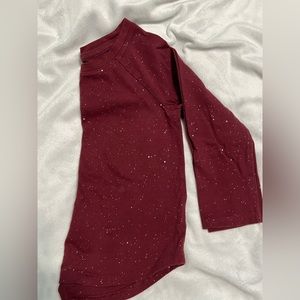 Maroon sparkle 3T cat and Jack long sleeve shirt